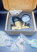 Adjustable Brass Water Pressure Regulator with Gauge