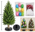 19” Allesgute 2-in-1 Easter & Christmas Tabletop Artificial Tree – Indoor/Outdoor