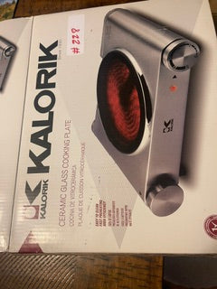 Kalorik Ceramic Glass Cooking Plate Stainless Steel