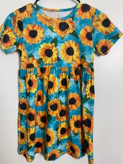 🌻 Girls' Shein Sunflower Print Dress — New — $5