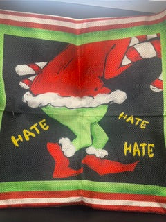 🎄 Grinch Christmas Throw Pillow Cover – Zippered