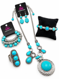 Turquoise –  4pc Paparazzi Jewelry Set