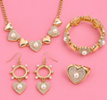 Fiercely 5th Avenue Gold Heart 4-Piece Set